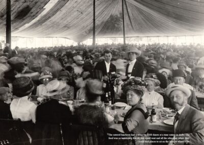 Dining under the big tent as seen in The Original Busch Gardens by Michael Logan